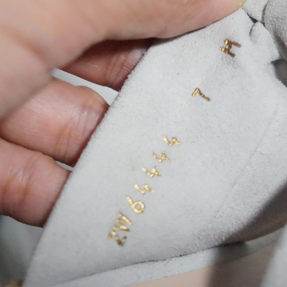 🆕STUART WEITZMAN Suede Espadrille Wedge Bow Gray - Picture 7 of 8